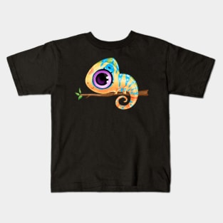 Cute colourful chameleon Kids T-Shirt